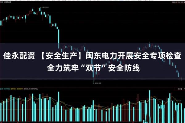 佳永配资 【安全生产】闽东电力开展安全专项检查 全力筑牢“双节”安全防线